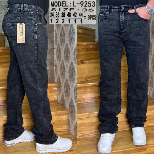 Джинсы God Baron (34-44) L-9253 blue (деми) God Baron L-9253 blue