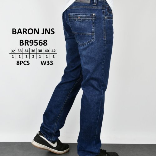 Джинсы God Baron (32-42) BR9568 blue (деми) God Baron BR9568 blue