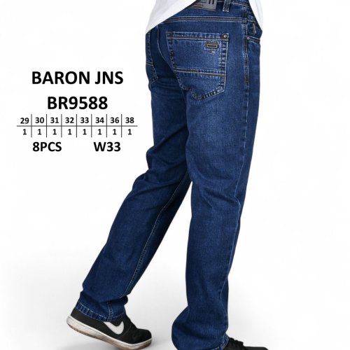 Джинсы God Baron (29-38) BR9588 blue (деми) God Baron BR9588 blue