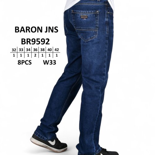 Джинсы God Baron (32-42) BR9592 blue (деми) God Baron BR9592 blue