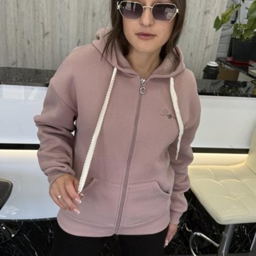 Кофта спорт JJF (L-4XL) 50146 beige (зима) JJF 50146 beige