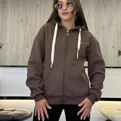 Кофта спорт JJF (L-4XL) 50146 brown (зима) JJF 50146 brown