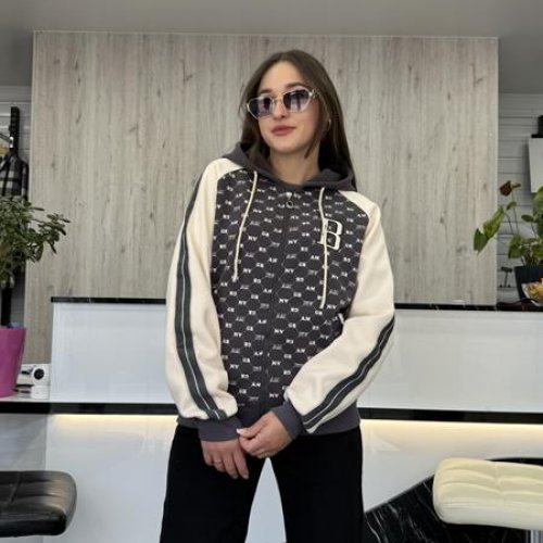 Кофта спорт JJF (L-4XL) 50159 grey (зима) JJF 50159 grey