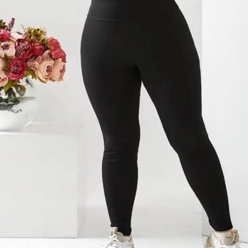 Лосины Acheal (2XL-4XL) A123 black (деми) Acheal A123 black