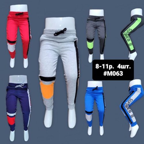 Штаны спорт MMZ (8-11) M063 blue (деми) MMZ M063 blue