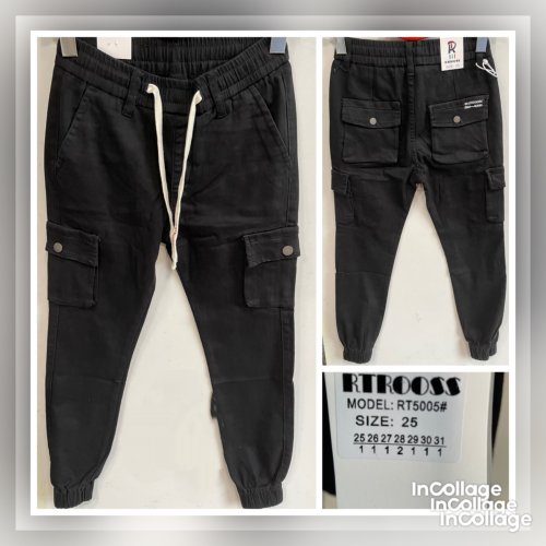 Штаны God Baron (25-31) RT5005 black (деми) God Baron RT5005 black