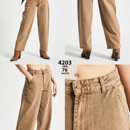 Джинсы Jeans Style (34-42) 4203-76 camel (деми) Jeans Style 4203-76 camel