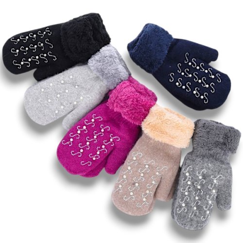 Варежки КОРОЛЕВА (one size) B42 mix (зима) КОРОЛЕВА B42 mix