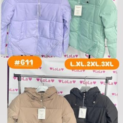 Куртка Annet (L-3XL) LO611 black (деми) Annet LO611 black