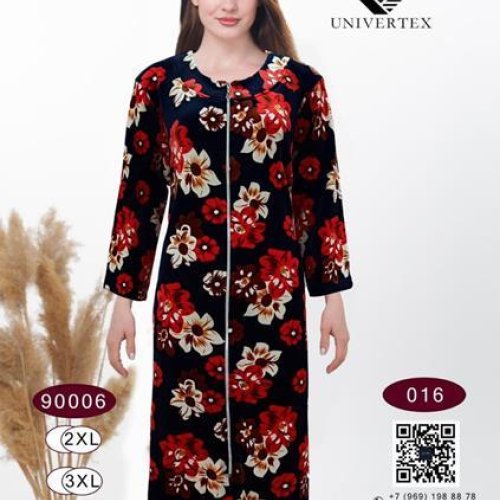 Халат Annet (2XL-5XL) DO9006-16 red (деми) Annet DO9006-16 red