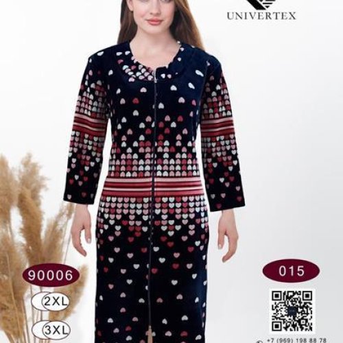 Халат Annet (2XL-5XL) DO9006-15 navy (деми) Annet DO9006-15 navy