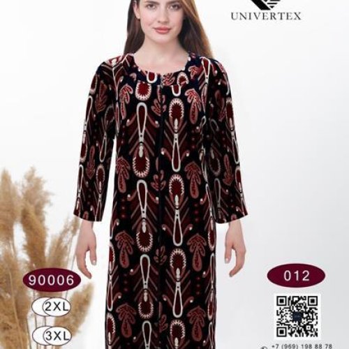 Халат Annet (2XL-5XL) DO9006-12 brown (деми) Annet DO9006-12 brown