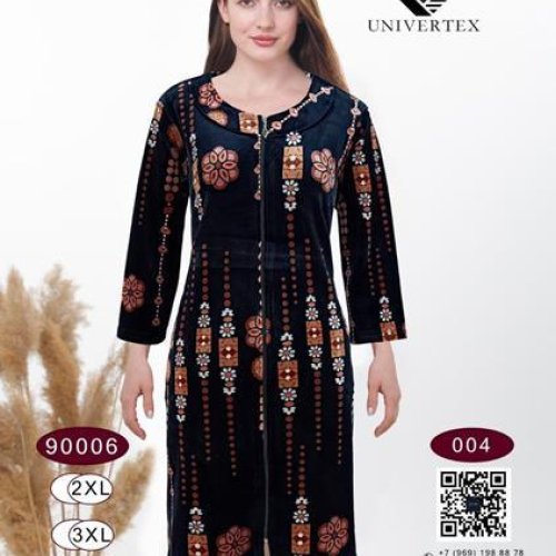 Халат Annet (2XL-5XL) DO9006-4 navy (деми) Annet DO9006-4 navy