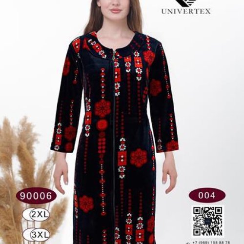 Халат Annet (2XL-5XL) DO9006-4 red (деми) Annet DO9006-4 red