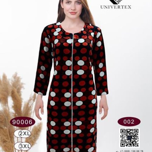 Халат Annet (2XL-5XL) DO9006-2 red (деми) Annet DO9006-2 red