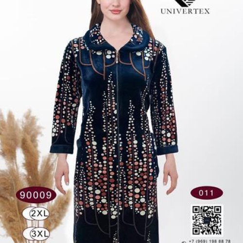 Халат Annet (2XL-5XL) DO9009-11 navy (деми) Annet DO9009-11 navy