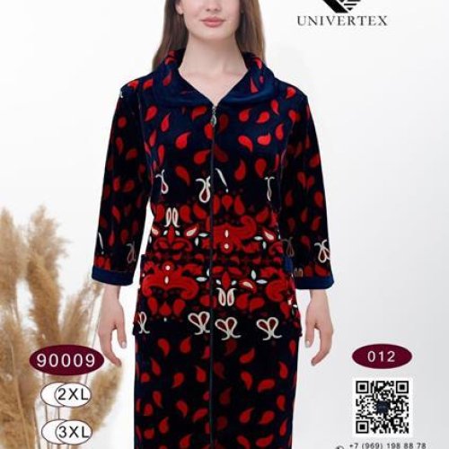 Халат Annet (2XL-5XL) DO9009-12 red (деми) Annet DO9009-12 red