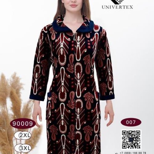 Халат Annet (2XL-5XL) DO9009-7 brown (деми) Annet DO9009-7 brown