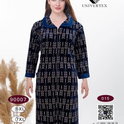 Халат Annet (6XL-9XL) DO9007-15 navy (деми) Annet DO9007-15 navy
