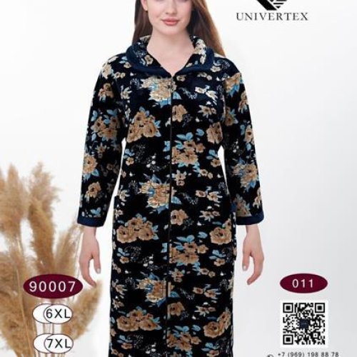 Халат Annet (6XL-9XL) DO9007-11-1 navy (деми) Annet DO9007-11-1 navy