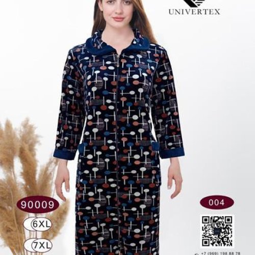 Халат Annet (6XL-9XL) DO9009-4 navy (деми) Annet DO9009-4 navy