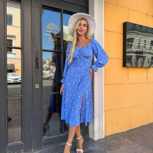 Платье Sofi Cor (42-48) 6044 l.blue (деми) Sofi Cor 6044 l.blue