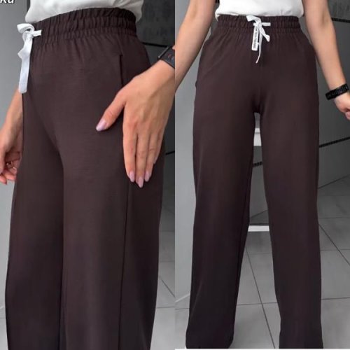 Штаны спорт Sport style (S-XL) 10481 brown (деми) Sport style 10481 brown