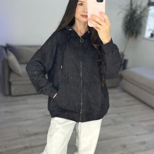 Кофта спорт S.Style (42-48) 602 black (деми) S.Style 602 black