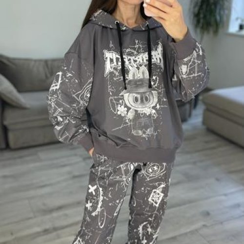 Костюм спорт S.Style (42-48) 612 d.grey (деми) S.Style 612 d.grey