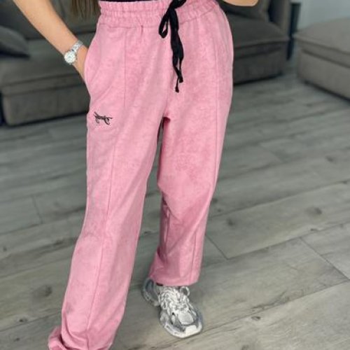 Штаны спорт S.Style (42-48) 617 pink (деми) S.Style 617 pink