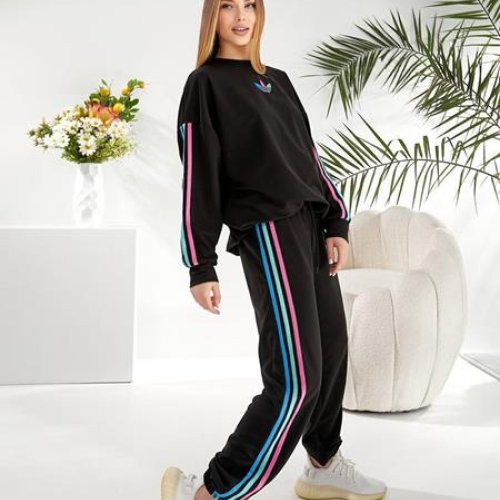 Костюм спорт Modnulya (42-52) 1427 black (деми) Modnulya 1427 black