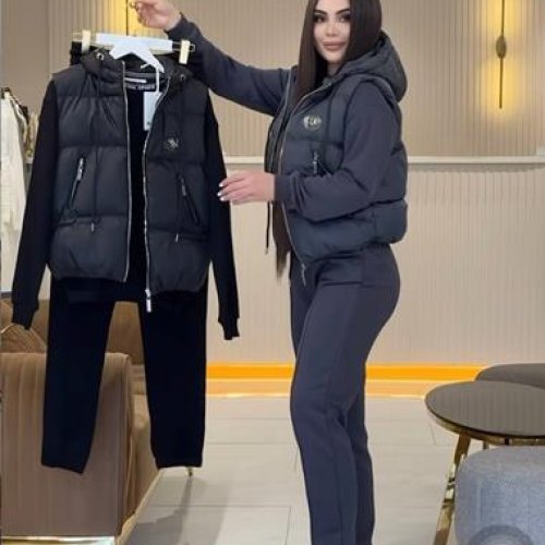 Костюм спорт Modnulya (42-52) 3030 black (деми) Modnulya 3030 black