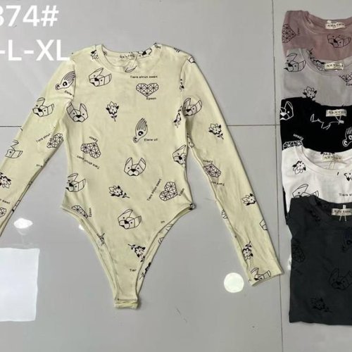 Боди Modnulya (S-XL) YZ374 grey (деми) Modnulya YZ374 grey