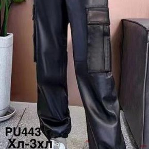 Штаны Minh (XL-3XL) PU443 black (деми) Minh PU443 black