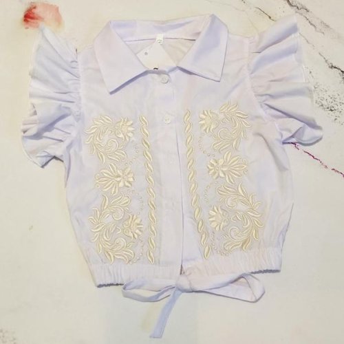 Блузка Moda school (110-128) M119 white (лето) Moda school M119 white