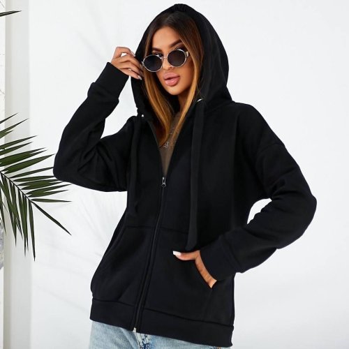 Кофта спорт Loren (44-58) 846-1 black (деми) Loren 846-1 black