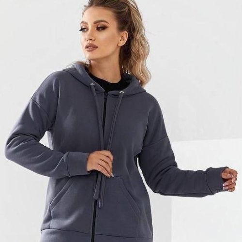 Кофта спорт Loren (44-58) 846-1 d.grey (деми) Loren 846-1 d.grey