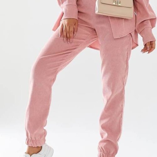 Штаны спорт Loren (42-56) 929-1pink (деми) Loren 929-1pink