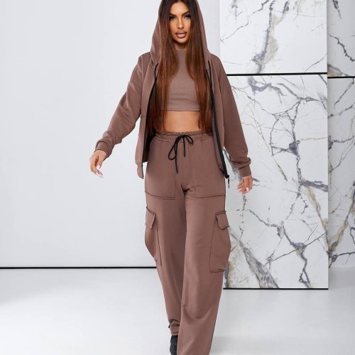 Костюм спорт Loren (42-48) 971 brown (деми) Loren 971 brown