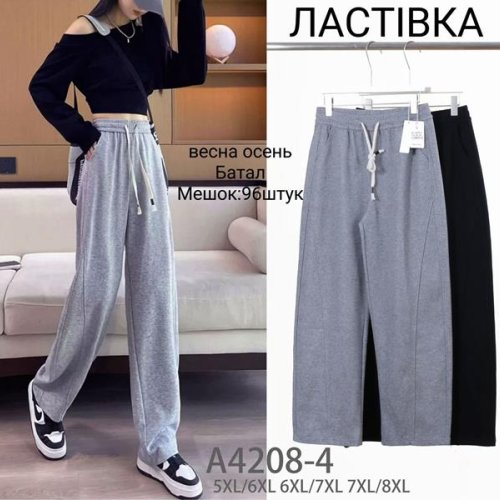 Штаны спорт Hoan (5XL-8XL) A4208-4 mix (деми) Hoan A4208-4 mix