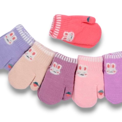 Варежки КОРОЛЕВА (0-1) J1001 mix (зима) КОРОЛЕВА J1001 mix