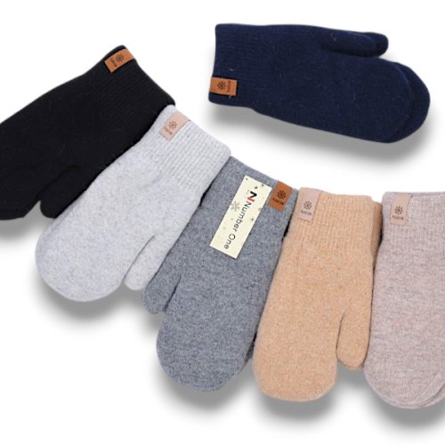 Варежки КОРОЛЕВА (one size) J1025 mix (зима) КОРОЛЕВА J1025 mix