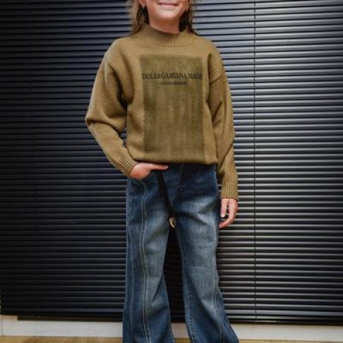 Свитер Yalisi (110-150) 735 khaki (зима) Yalisi 735 khaki