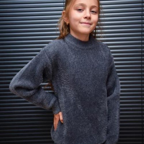 Свитер Yalisi (110-150) 808 d.grey (зима) Yalisi 808 d.grey