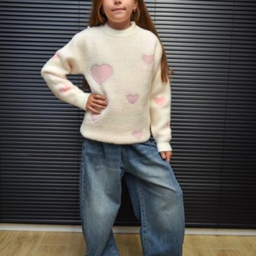 Свитер Yalisi (110-150) 809 white (зима) Yalisi 809 white