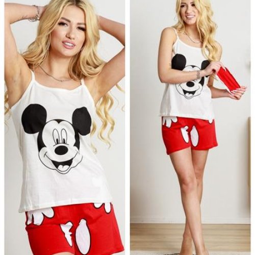 Пижама Vehuiah (S-XL) 1250-1 red (лето) Vehuiah 1250-1 red