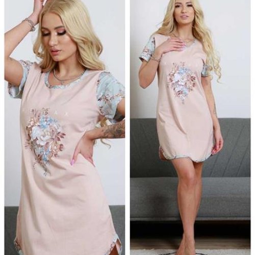 Туника Vehuiah (M-2XL) 3850 beige (лето) Vehuiah 3850 beige