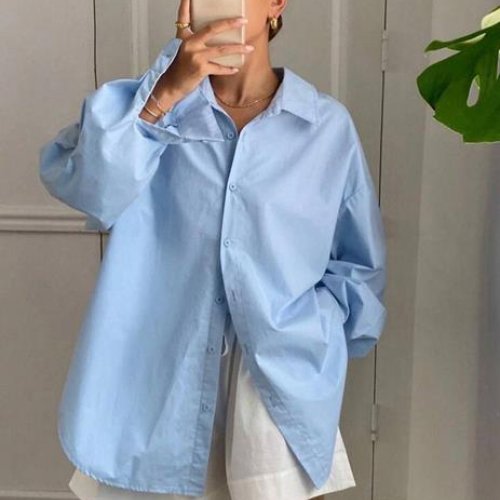 Рубашка Safina (42-52) 743 l.blue (деми) Safina 743 l.blue