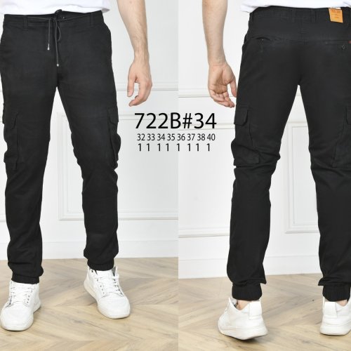 Джинсы God Baron (32-40) 722B black (деми) God Baron 722B black