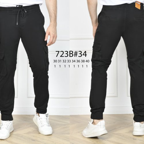 Джинсы God Baron (30-40) 723B black (деми) God Baron 723B black